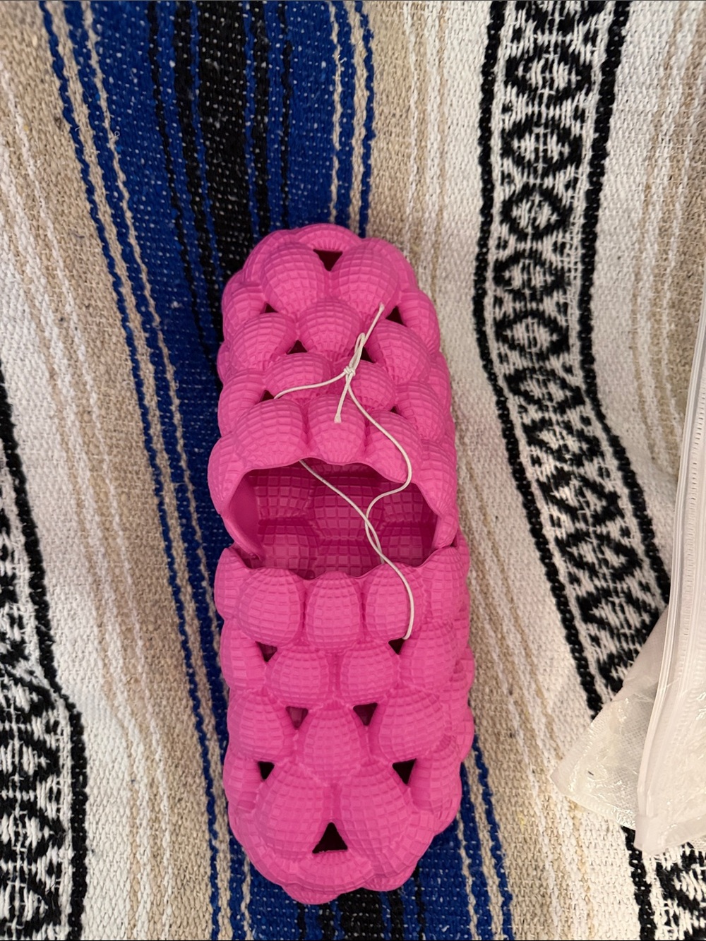 Women's Braided Slip-On Sandal — Hot Pink